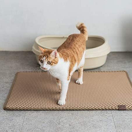 TAPPETINO PER LETTIERA GATTO, IMPERMEABILE, ANTISCIVOLO, LAVABILE E DOPPIO STRATO.